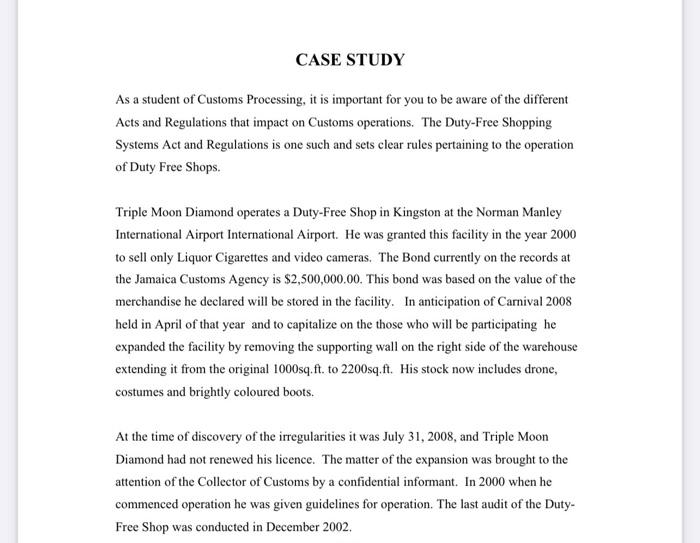 Formulate an introduction in essay format for the case study As a