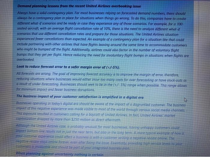 Airlines The mullion-dollar question: "My forecasts will always be wrong. Should f