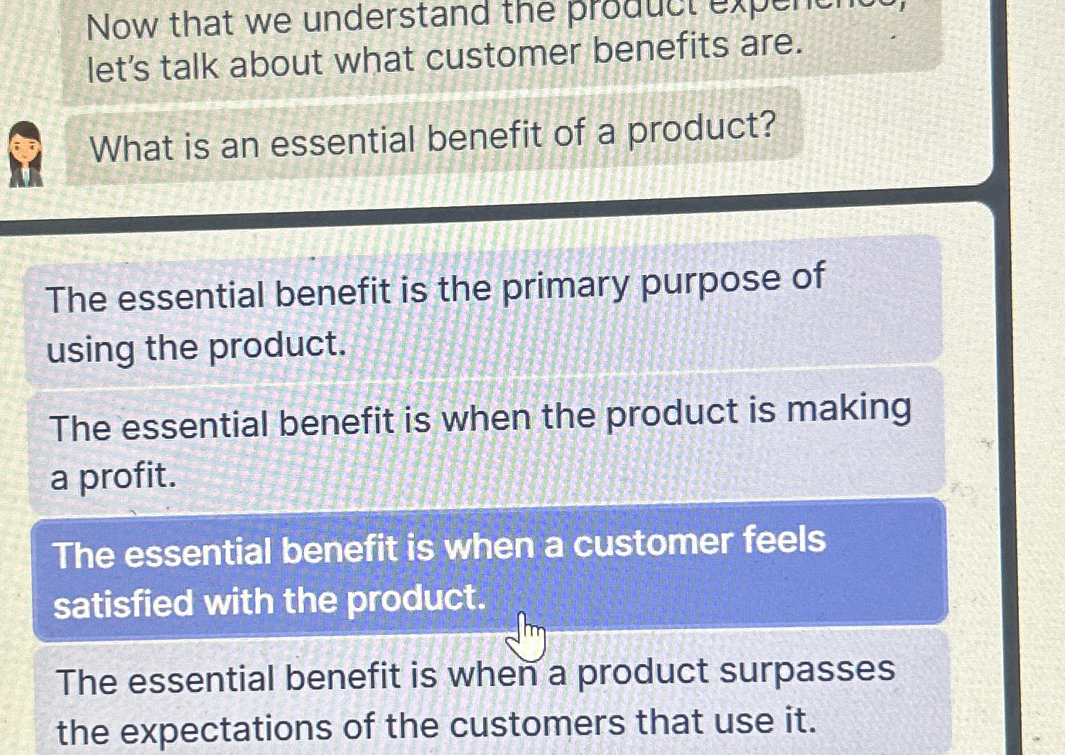  Now that we understand the p let's talk about what customer