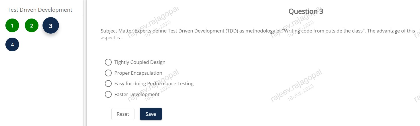  Test Driven Development 1) 3 4 Tightly Coupled Design Proper Encapsulation