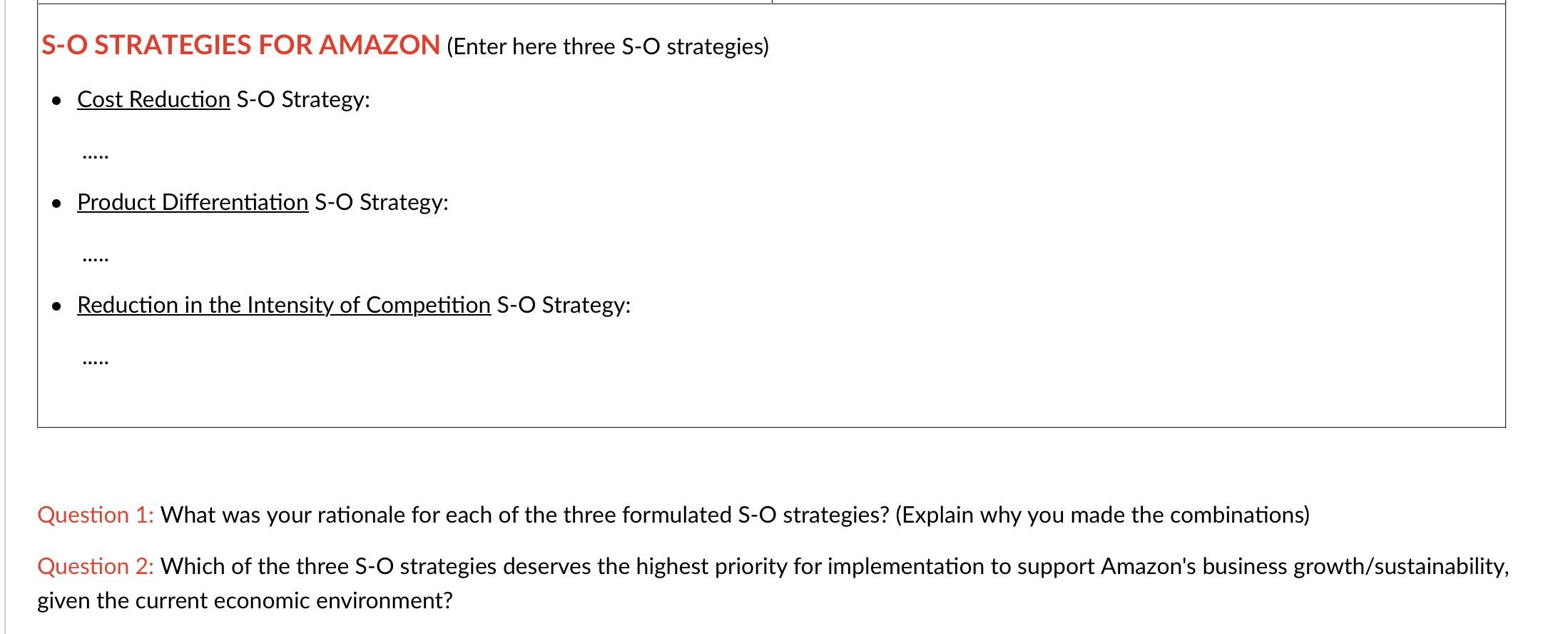 opportunities and risks in its external environment for the purpose of developing