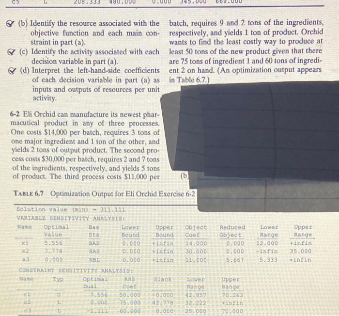 variables to each main constraint of the formulation in part (a), and