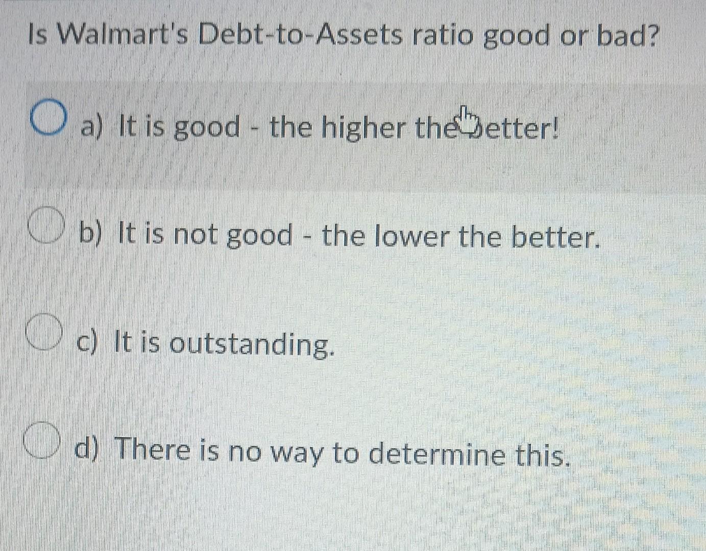 It is better than what is generally recommended. c) It is outstanding!