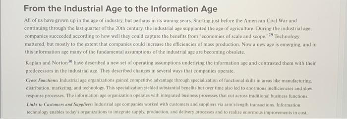 How about climate change? Government regulations? etc.)? (b) Do you think the