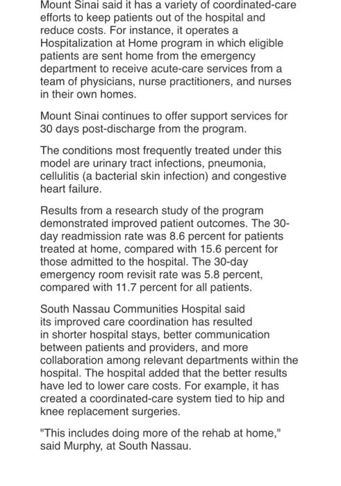 from private insurance companies: What is the main reason behind hospitals not
