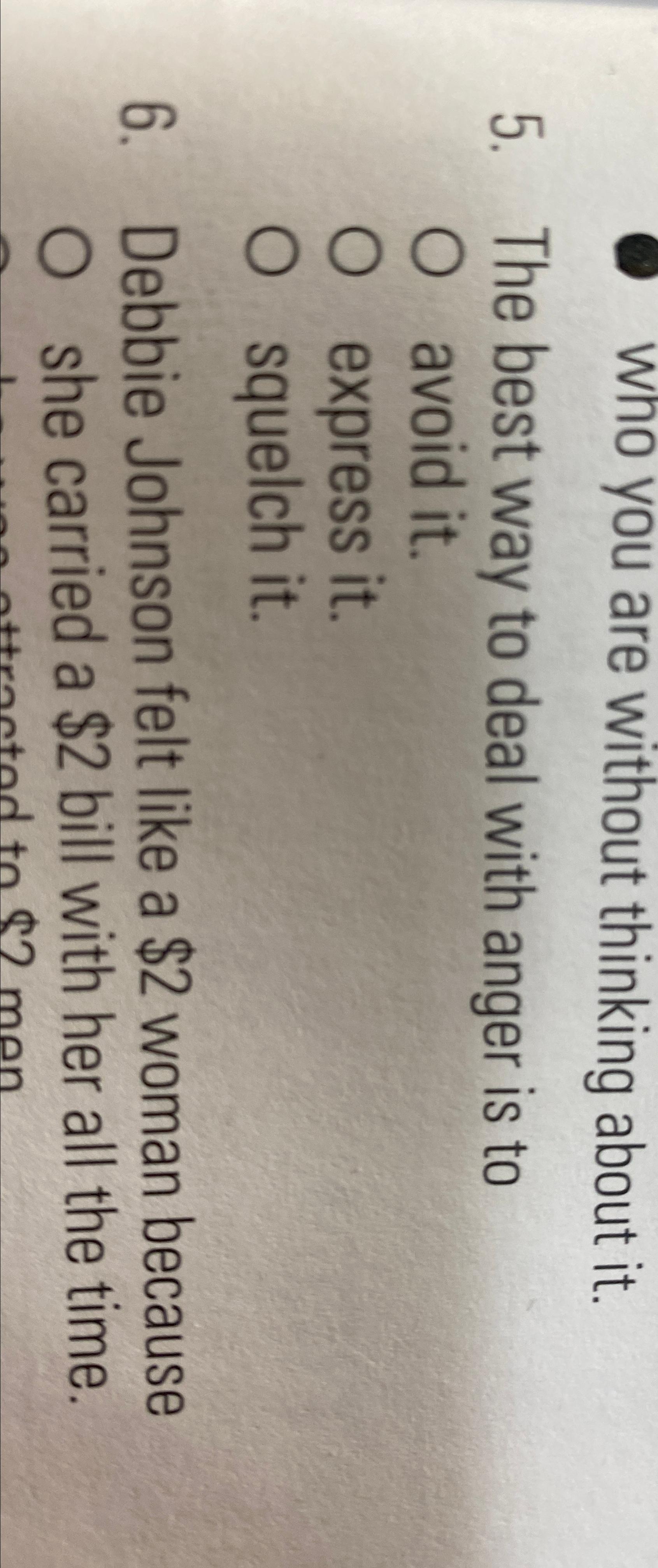  who you are without thinking about it. 5. The best way
