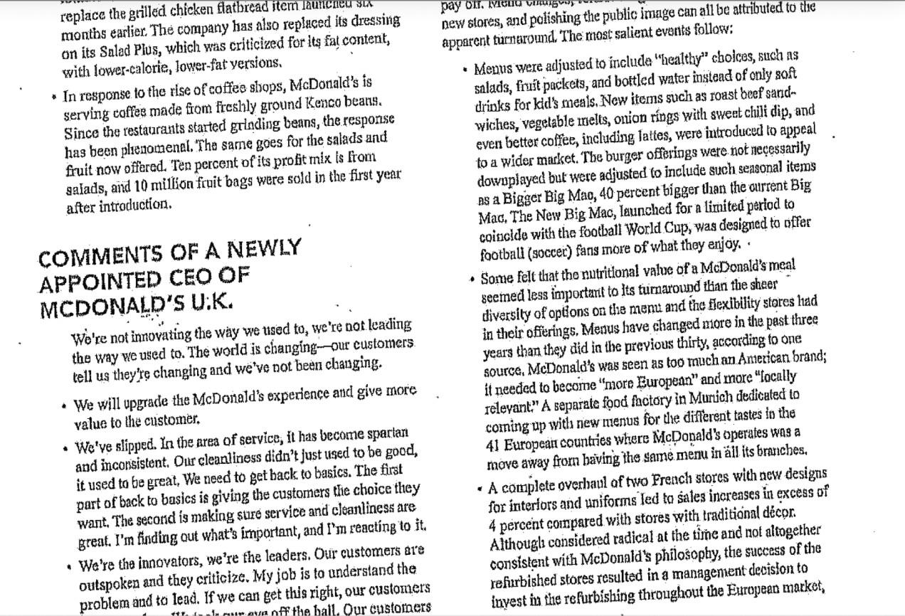 best-selling book, Fast ing ohers, and refurbishing olhers have propelled McDonald's W.S.