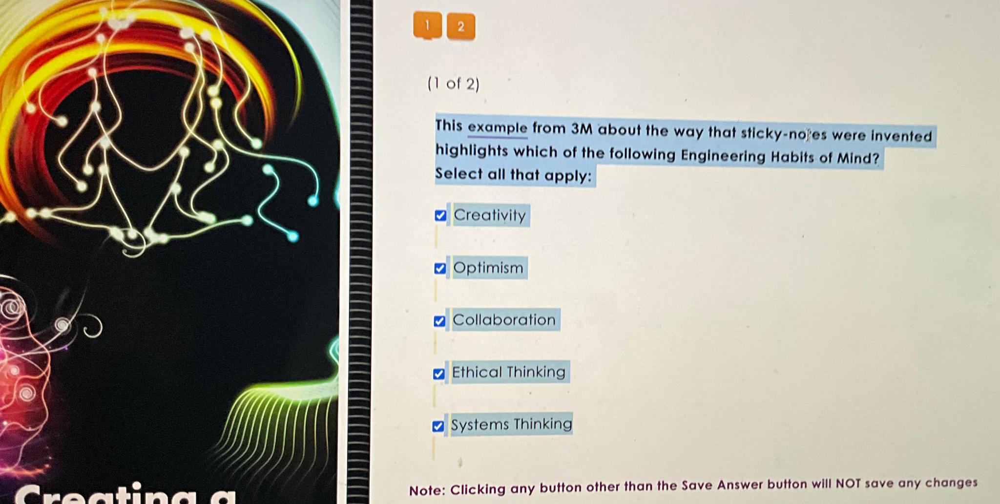  1 2 (1 of 2) This example from 3M about the