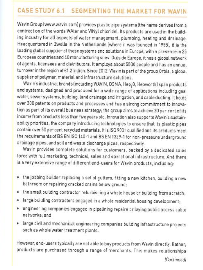 Your assignment this week is to read case study 6.1 from the