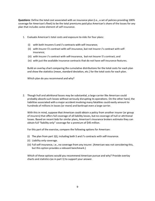 contract with self-insurance [C] with insurer j's contract with selfinsurance, but not