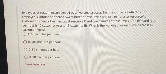 two product types remains constant. What is the flow rate for Product