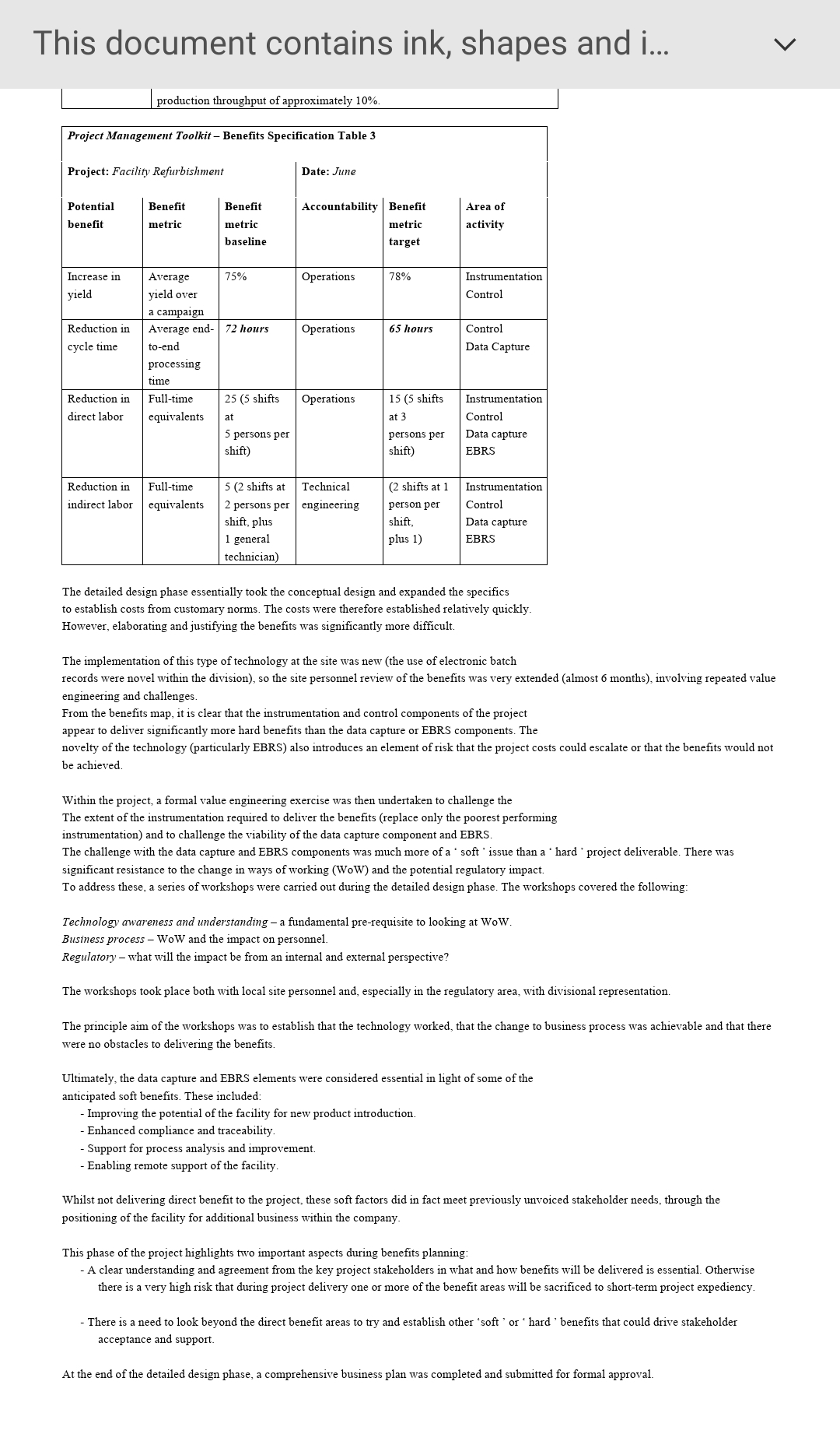 shapes and i... This case study has been used to demonstrate how
