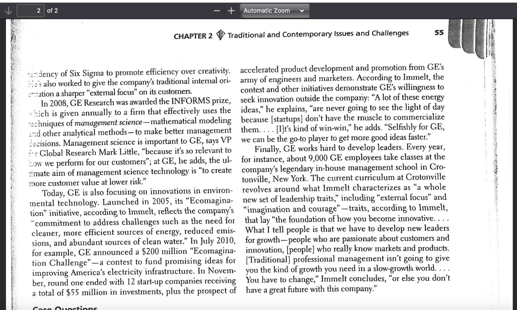 century seem to reflect the pattern suggested by management theory? Explain your