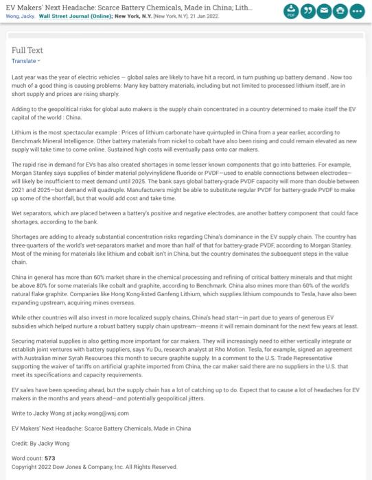 read the article & answer the question please What are the key