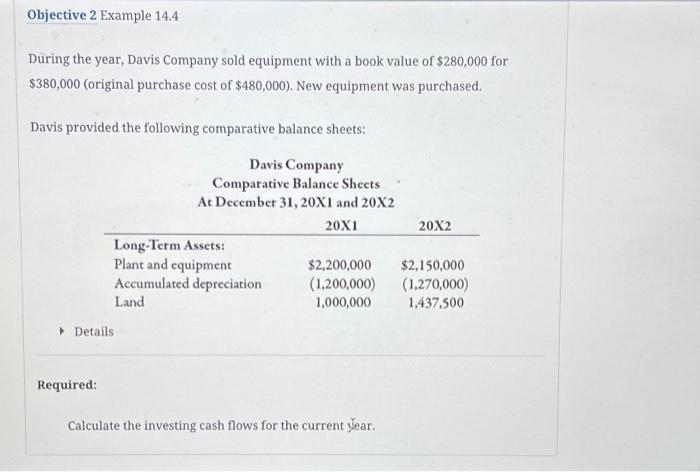 202. Required: Compute operating cash flows using the indirect method. Brief Exercise