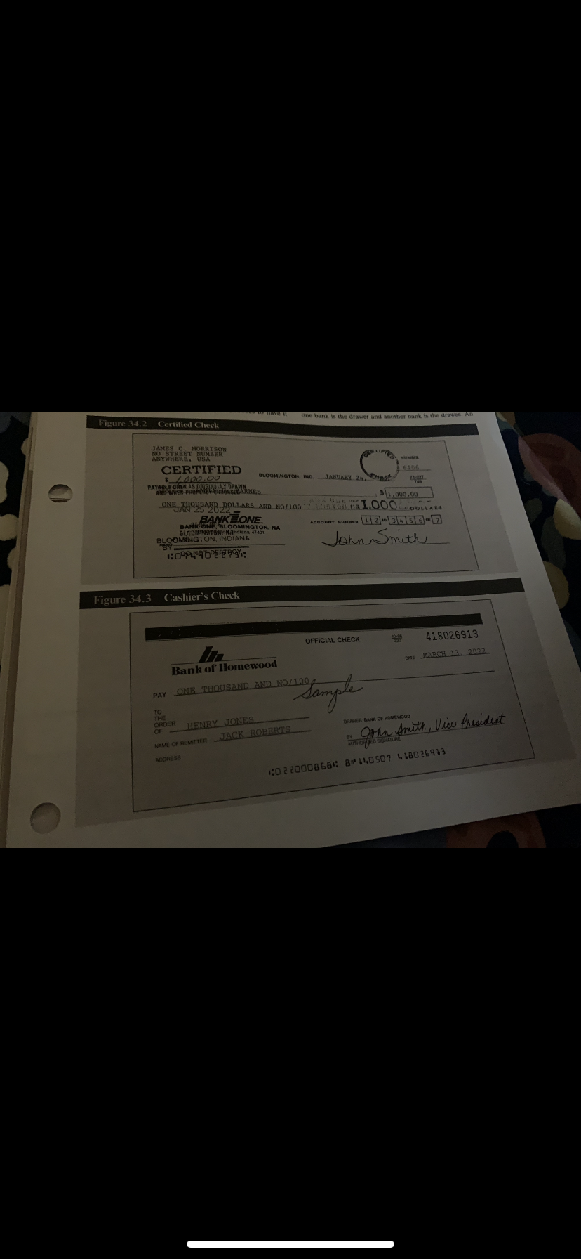 whether they are valid negotiable instruments, whether there are any ambiguities, omissions,