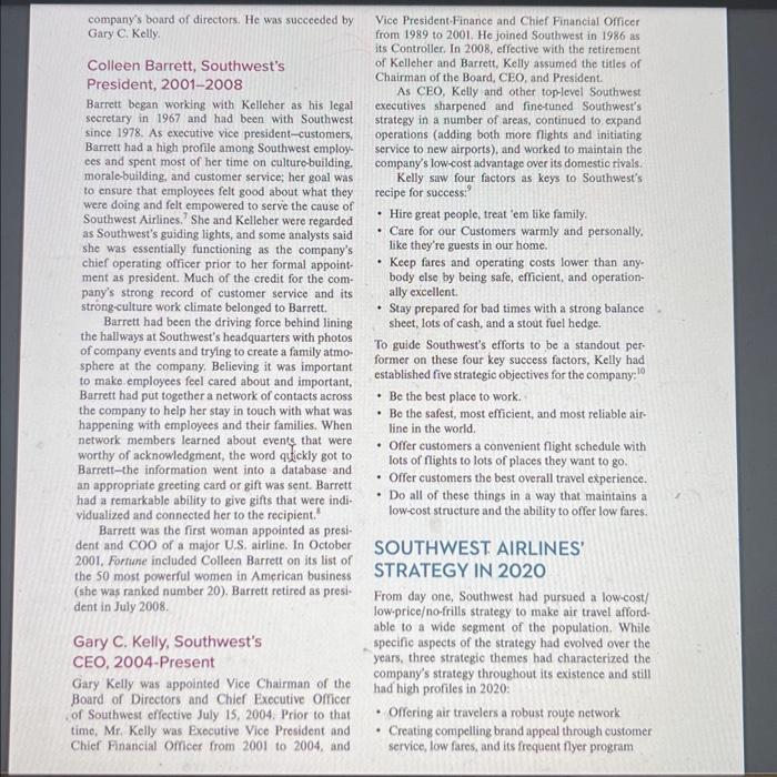 Air Lines, and United Air Lines-see Exhibit 1. Southwest also had the