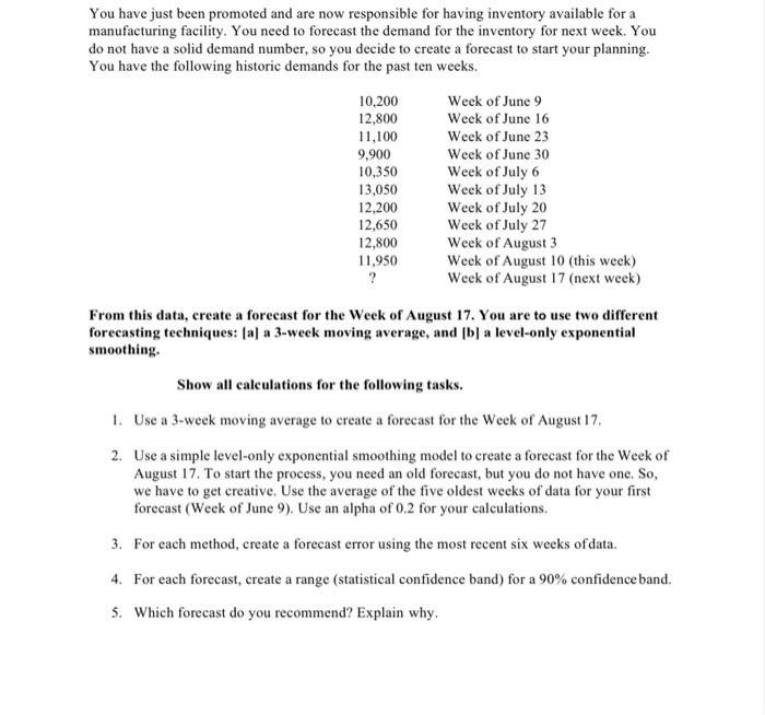 i need help with this assignment please You have just been promoted