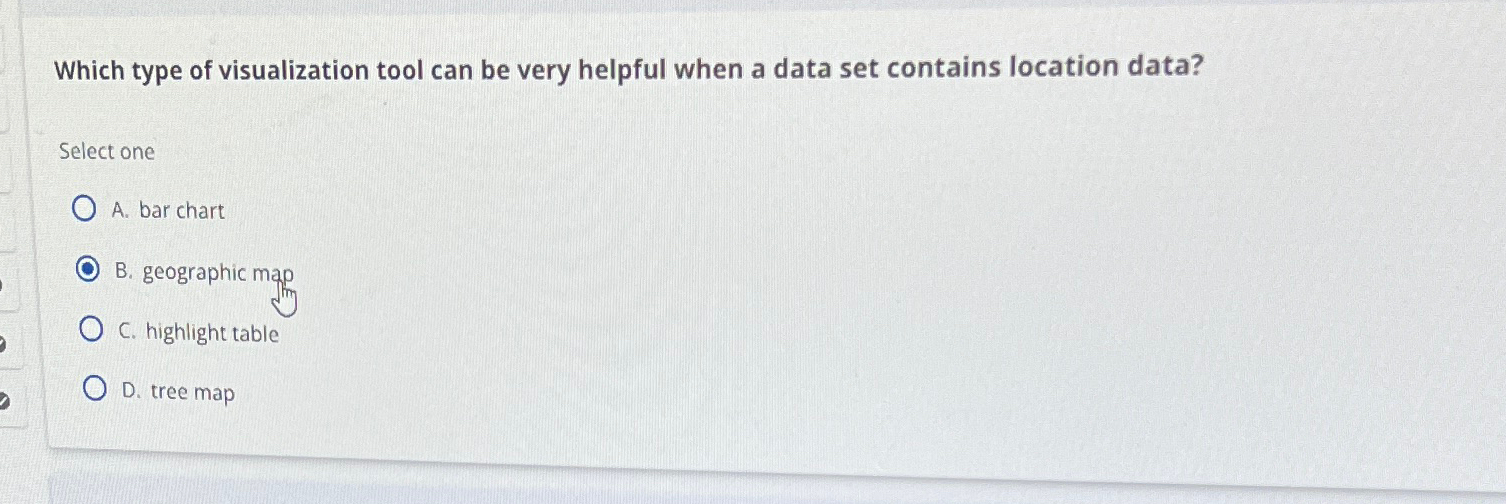  Which type of visualization tool can be very helpful when a