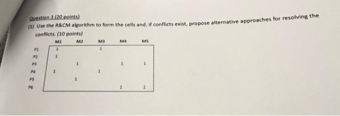 the cells and, if conflicts exist, propose alternative approaches for resolving the