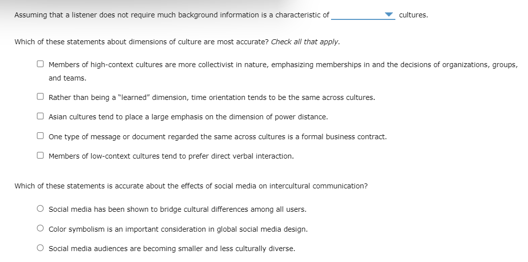  Assuming that a listener does not require much background information is