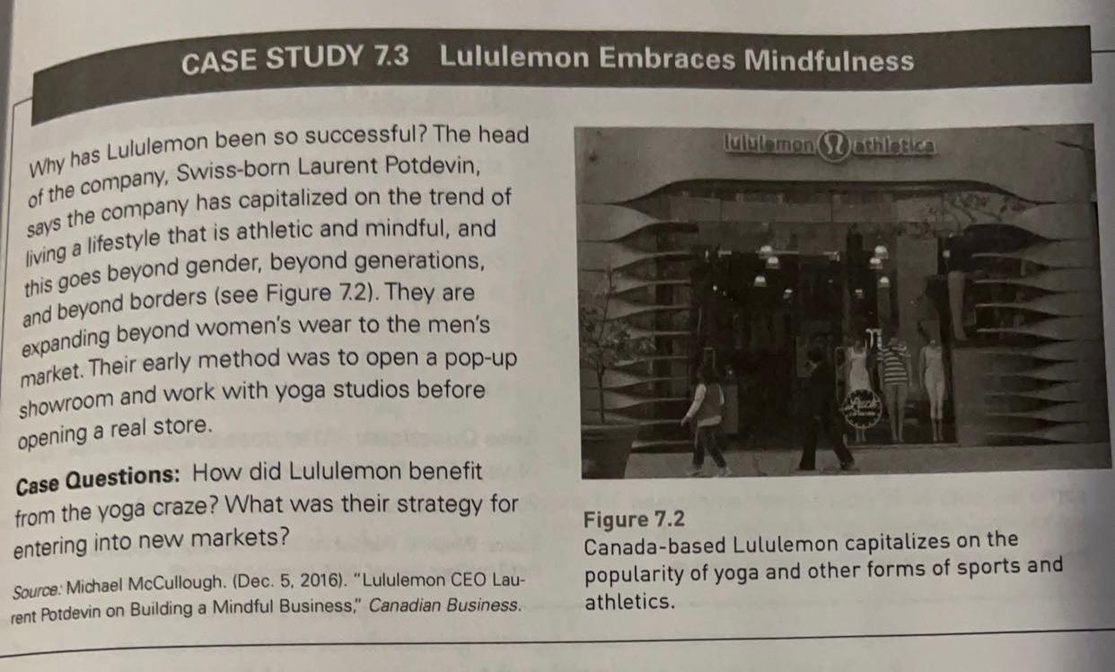 Read the case study 7.3 and answer the following questions: How did