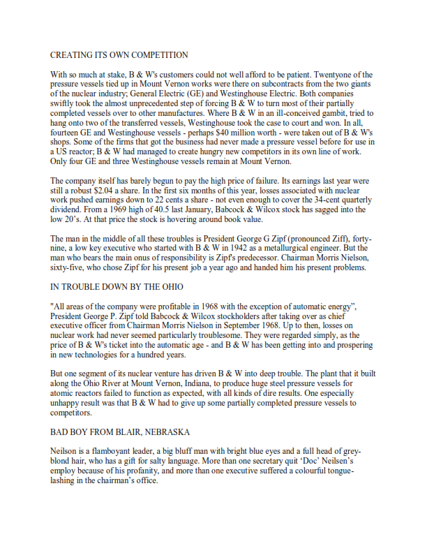 all aspects of operations management? 17. What are the conflicts in this