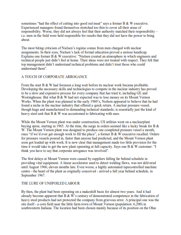 vessels earlier on rather than wait to be told to do so