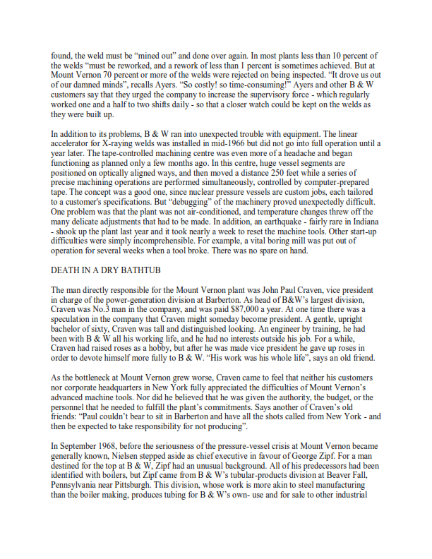 EVERYTHING WENT WRONG WHEN THE VENERABLE BOILERMAKERS TURNED TO BUILDING PRESURE VESSELS