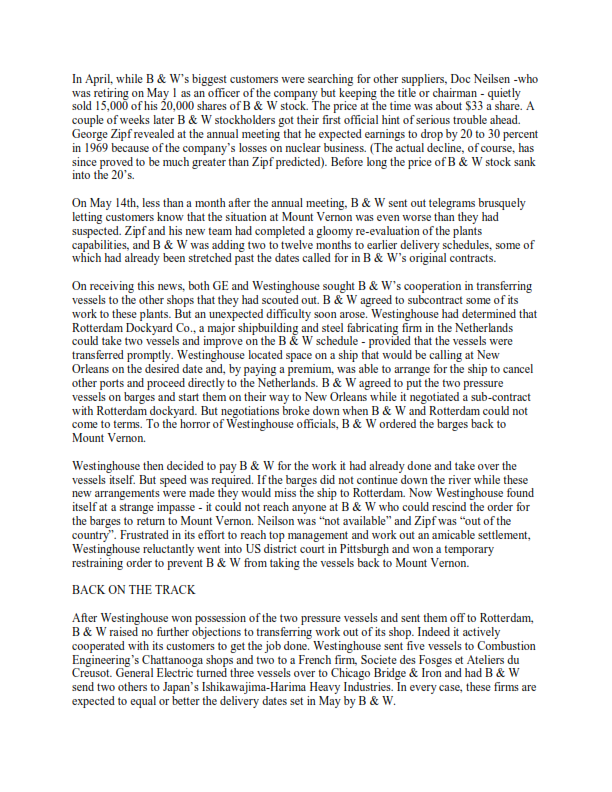 transition of the US electric-power industry into the nuclear age has been