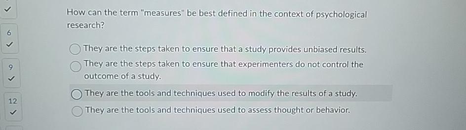  How can the term "measures" be best defined in the context