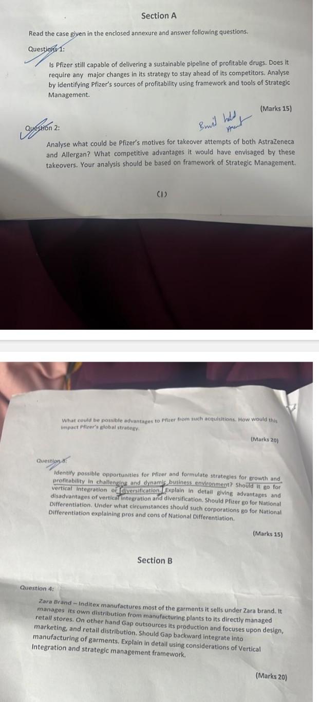  please use strategic frameworks to answer the following Is Pfizer still