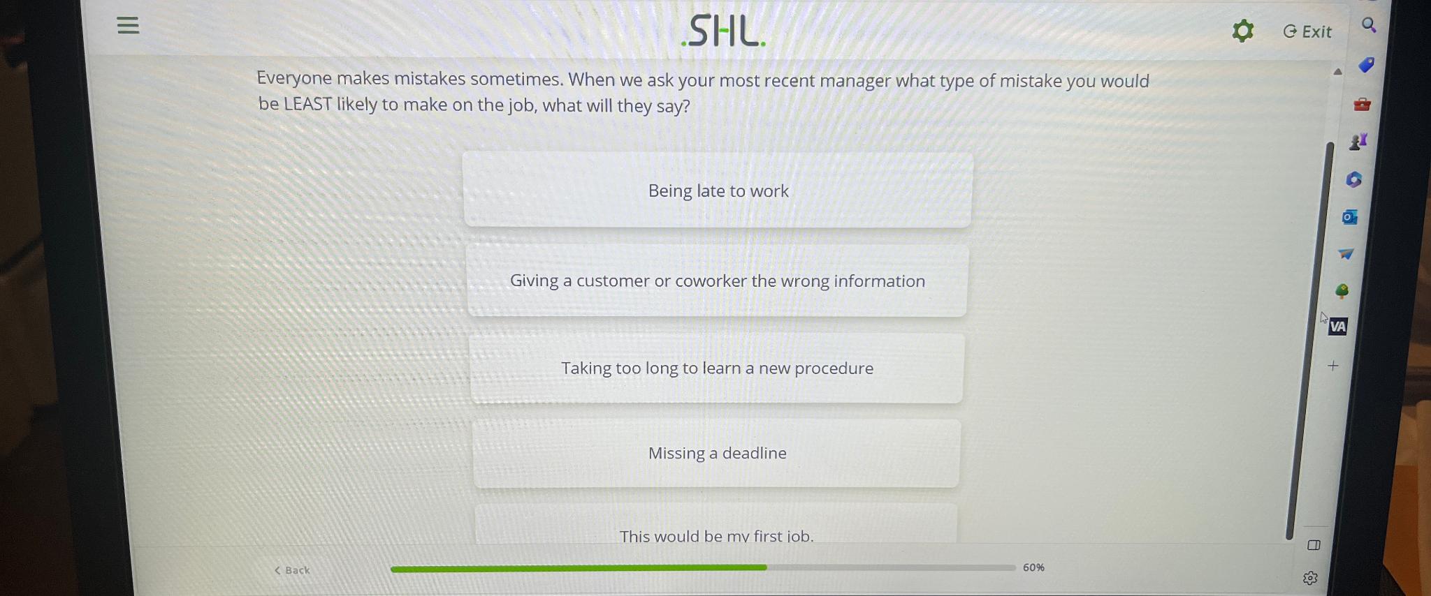  SHL. Everyone makes mistakes sometimes. When we ask your most recent