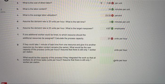 Consider a process consisting of three resources. Assume there exists unlimited demand