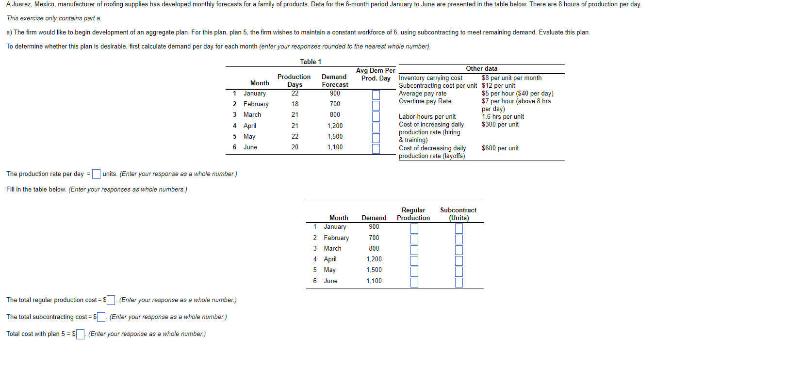  This exercise only contains part a. To determine whether this plan