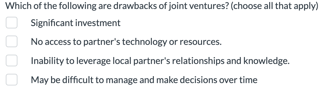or not to vertically integrate are (choose two answers): The target firm