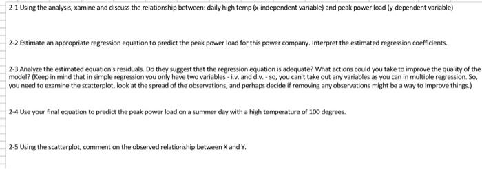 2-3 Analyze the estimated equation's residuals. Do they suggest that the regression