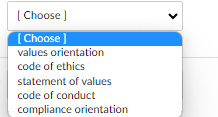 specific required conduct orientation strives to develop shared values, with a focus