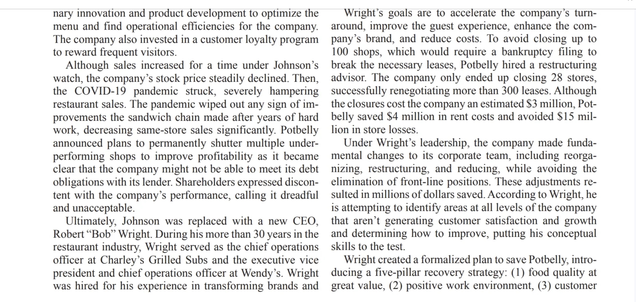 you think Potbelly appointed new high-level managers In 1977, Peter Hastings and