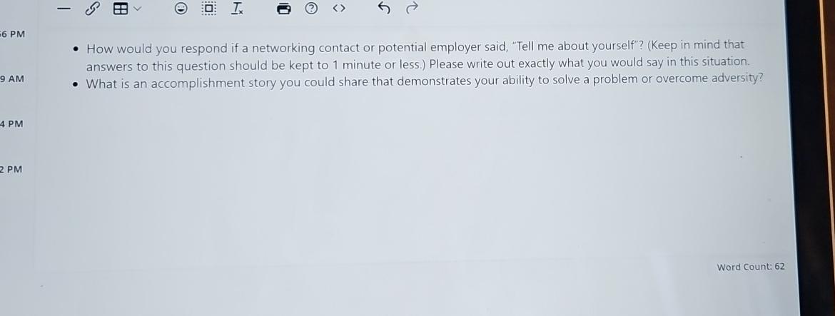  How would you respond if a networking contact or potential employer