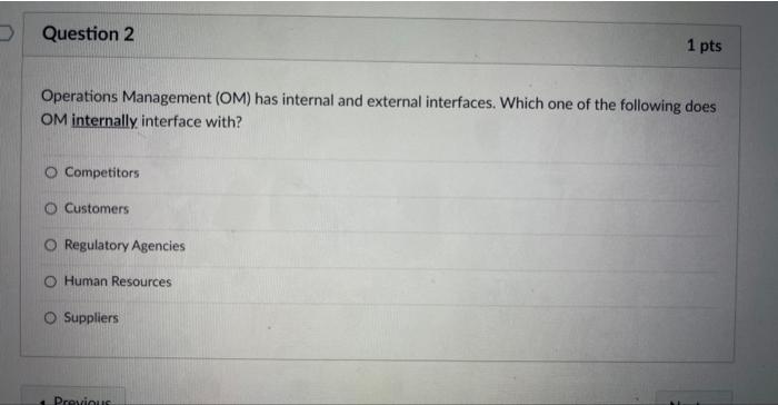 only one marketing activity at a time. Which of the following is