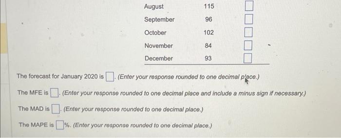 do either Develop an exponential smoothing forecast (=0.5) for February 2019 through