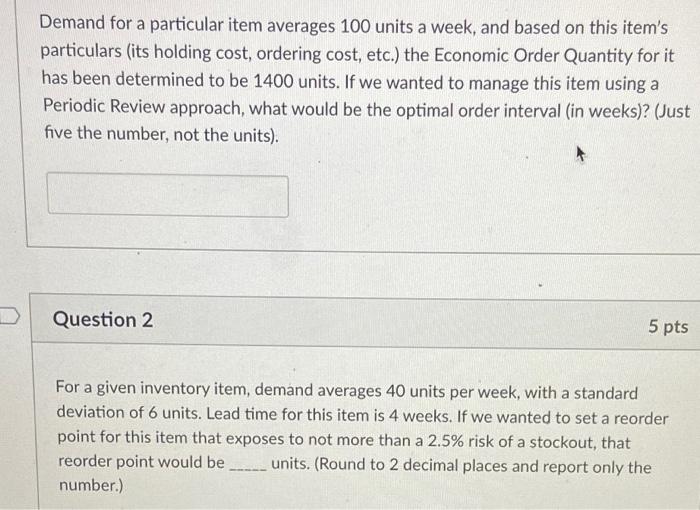 Just need solutions! know how to do but dont have time Demand