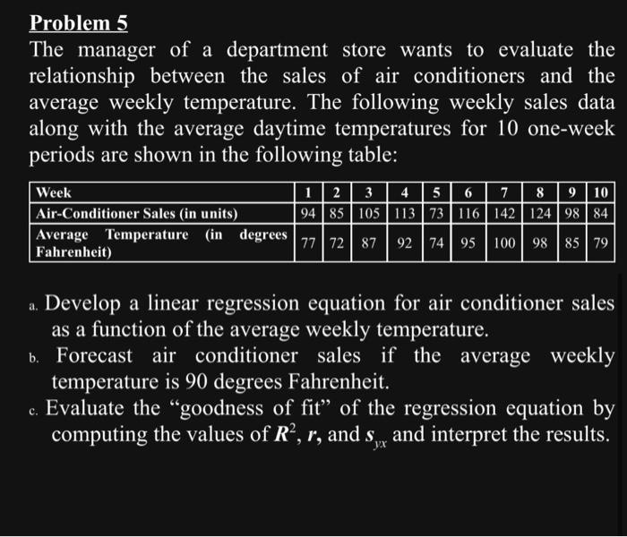 please provide graph and step by step Problem 5 The manager of