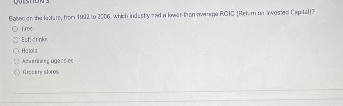  Based on the lecture, from 1992 to 2006 , which industry