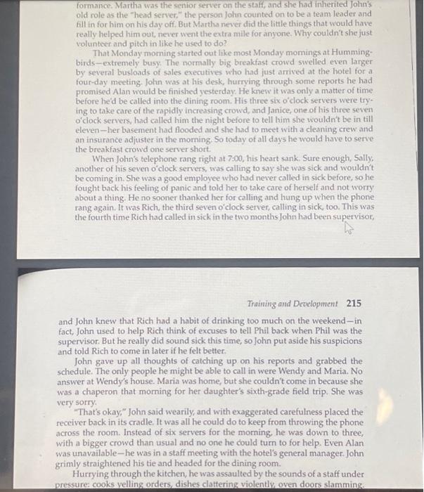 one of his buspersons, heading for the restaurant's entrance, holding. a towel