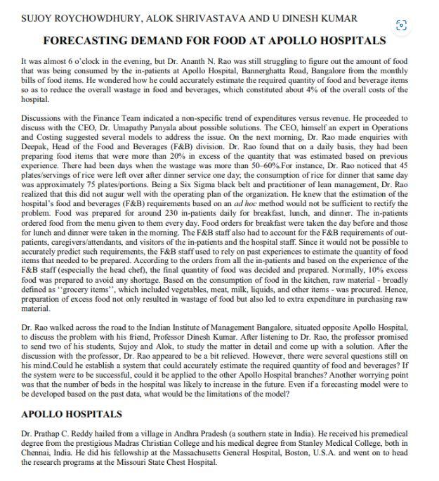 Q) Carry out Linear Regression and exponential smoothening using the data at