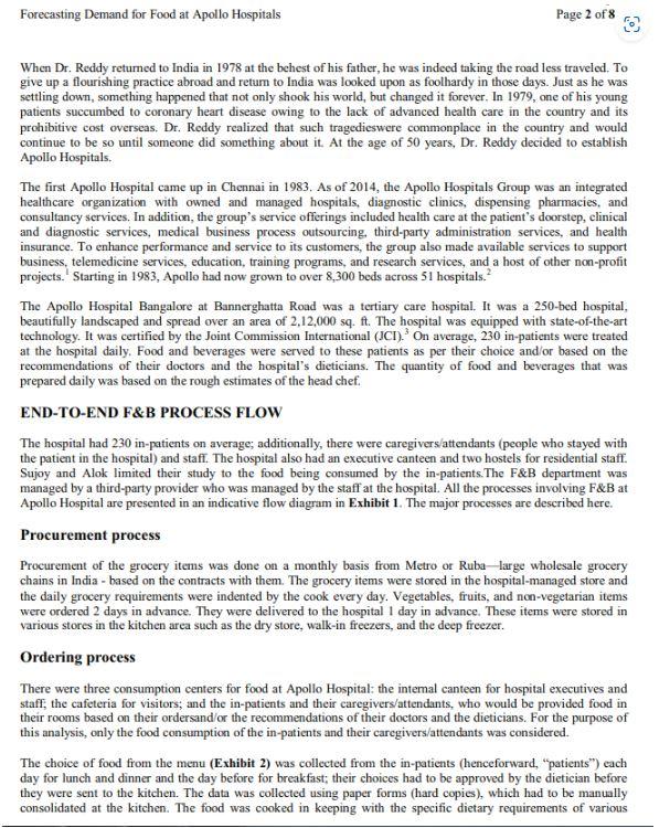 the end to understand the behavior of the demand for various food