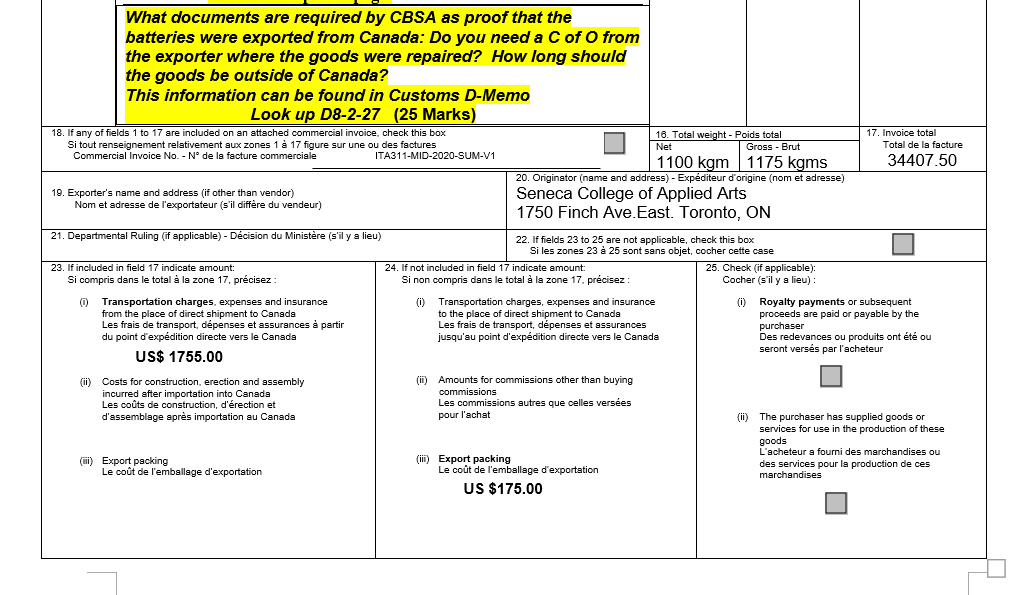 answering short answer and completing a B3. Instruction: 1. Cover sheet is