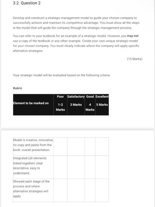 using the company PepsiCo as the company. Develop and construct a strategic